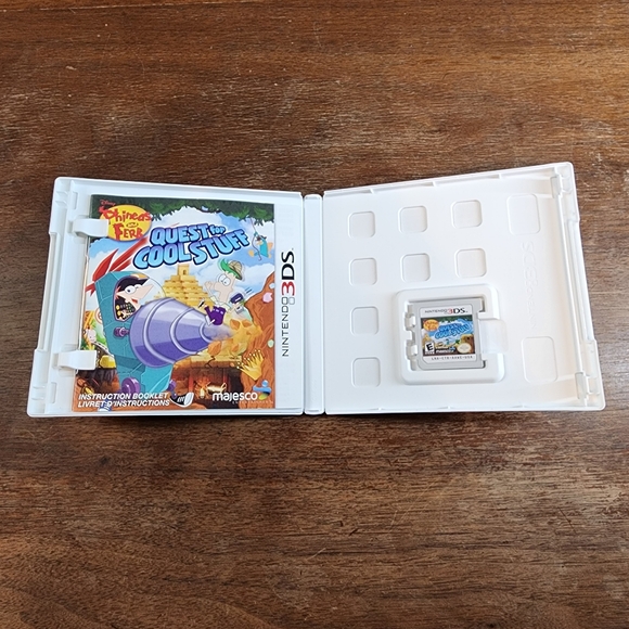 Nintendo 3DS Disney Phineas And Fear Quest For Cool Stuff Game 2013 - Picture 2 of 4